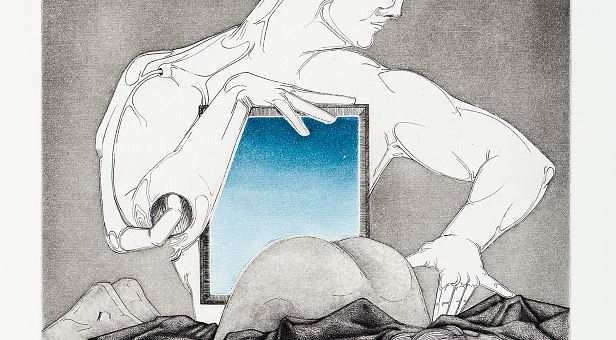 Spiegelung (braunschwarz)