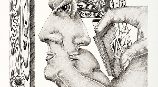 Verbranntes Skizzenbuch