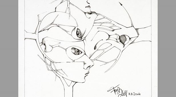 epigrammatische Zeichnung vom 11. 11. 2004