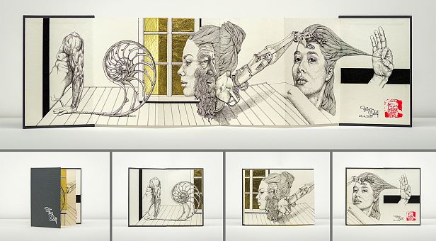 Leporello-Zeichnung 23. 4. 2022