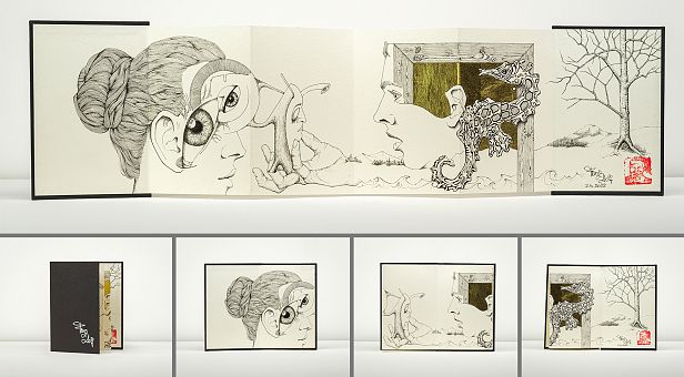 Leporello-Zeichnung 2. 4. 2022